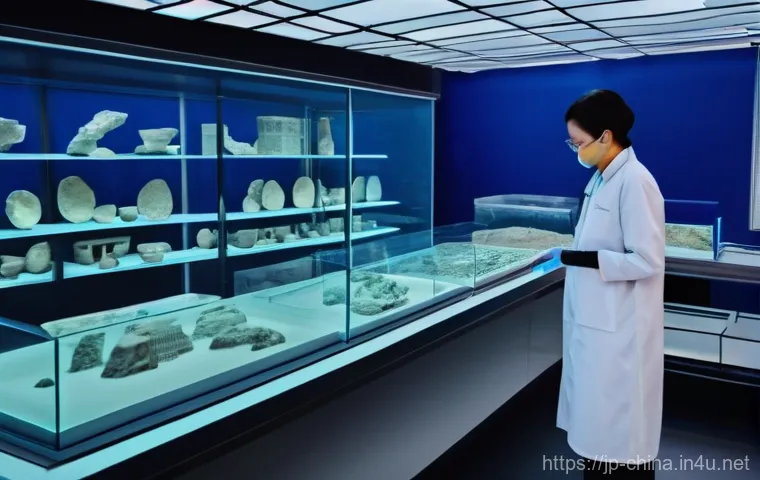 중국 고대 무덤 발굴 유물 - **Prompt:** A beautifully arranged still life composition showcasing a collection of ancient Chinese...